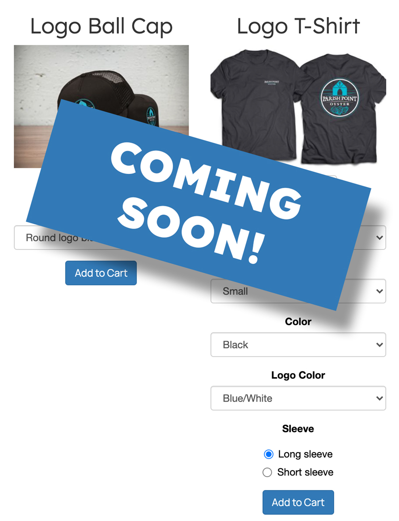 Shop Coming Soon